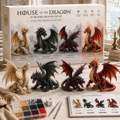 Petite 3D Beaded Animal Craft Kit (4 pieces)