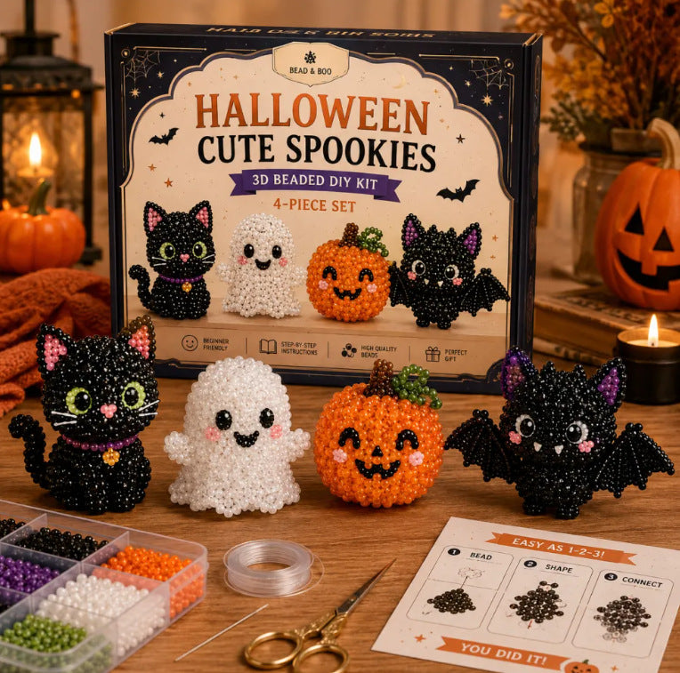 Petite 3D Beaded Animal Craft Kit (4 pieces)