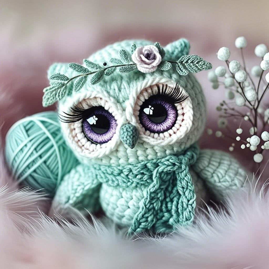 Crochet Kit owls, dolls, fairys, dragons, turtles