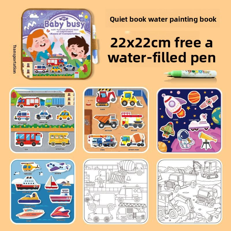 Reusable Magic Water Drawing Book