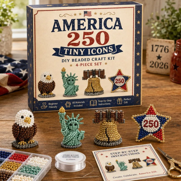 Petite 3D Beaded Animal Craft Kit (4 pieces)