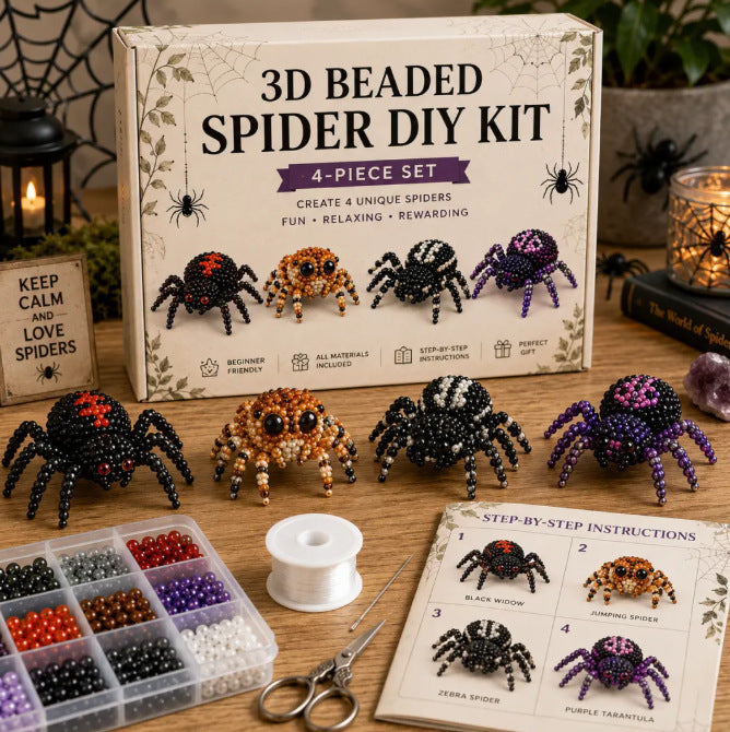 Petite 3D Beaded Animal Craft Kit (4 pieces)