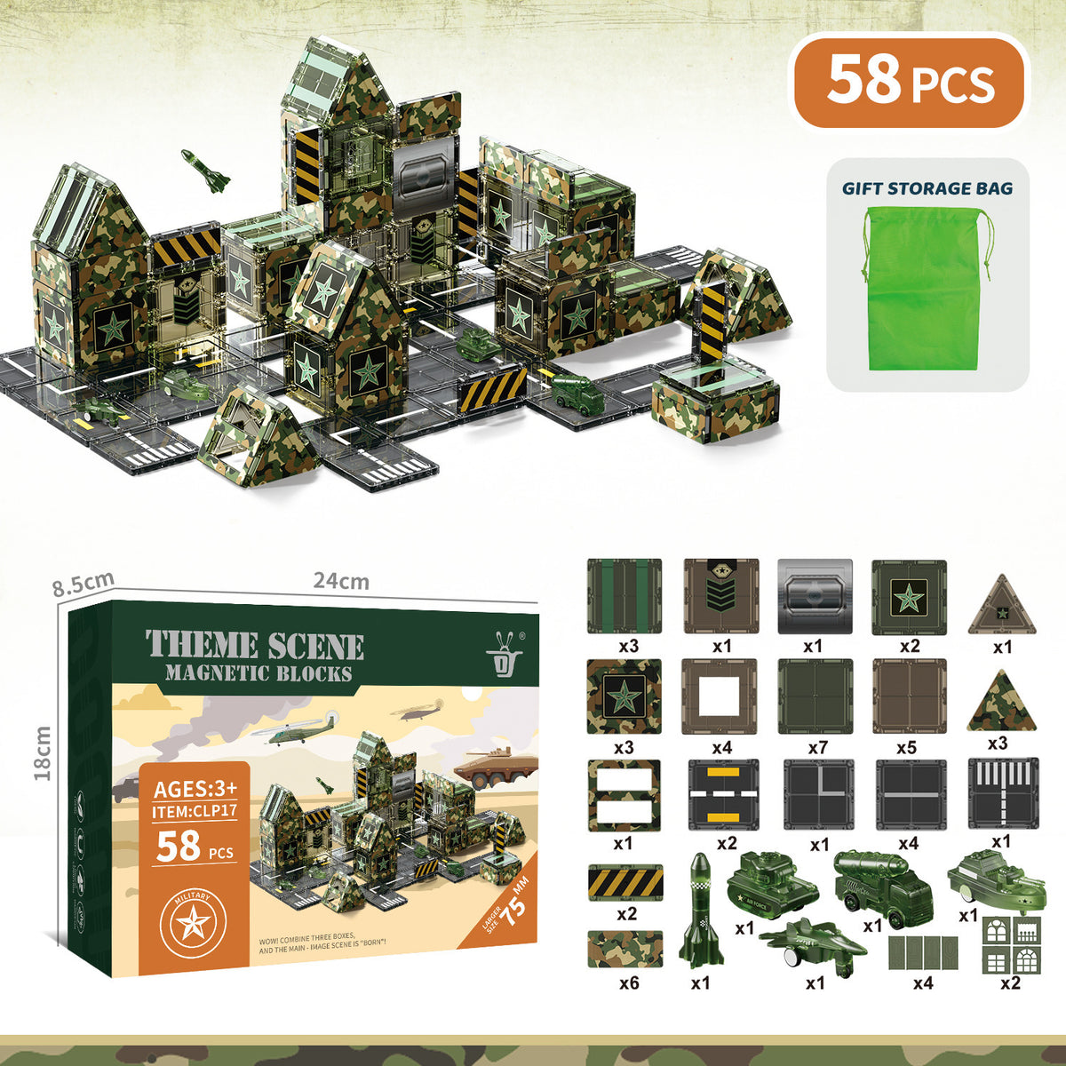 Magnetic Tiles Building