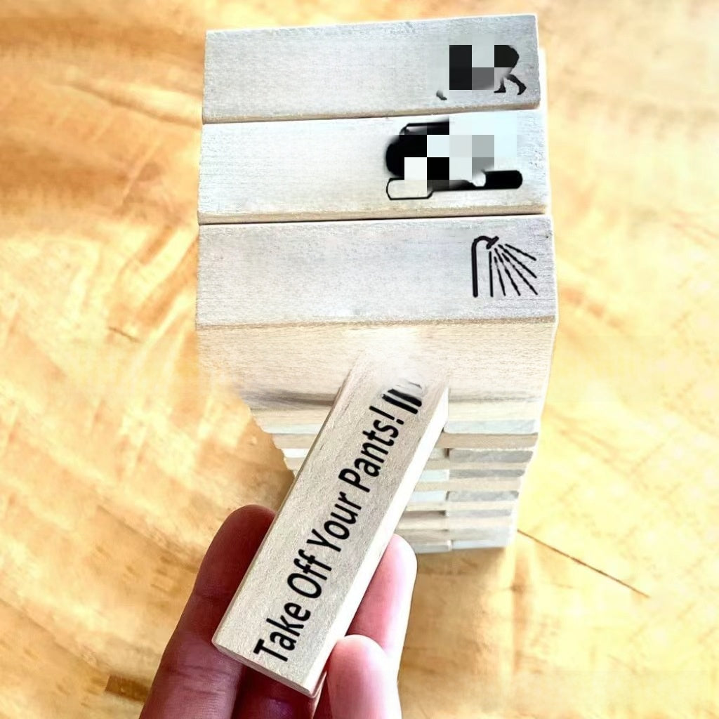 Jenga Game for couples (different lenguages)