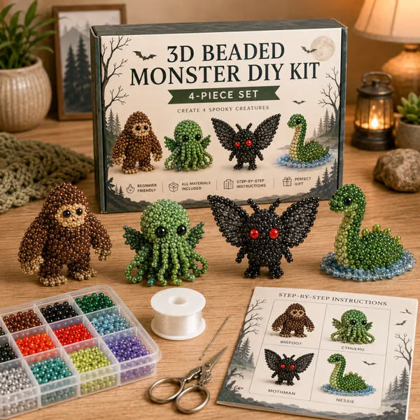 Petite 3D Beaded Animal Craft Kit (4 pieces)