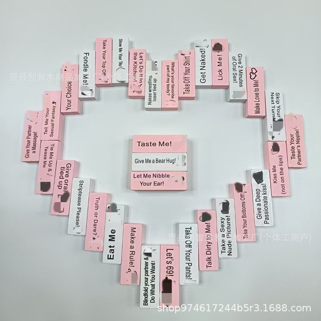 Jenga Game for couples (different lenguages)