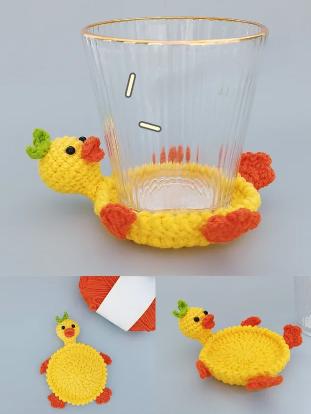 Handmade Crochet Animal Coaster DIY Kit