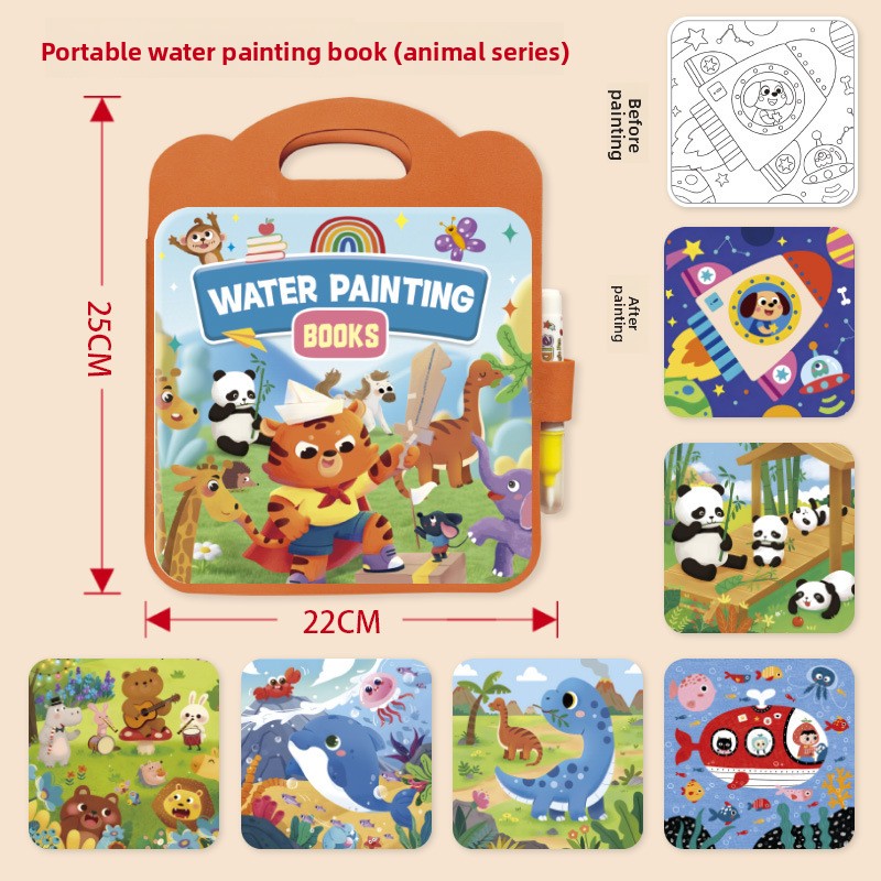Reusable Magic Water Drawing Book