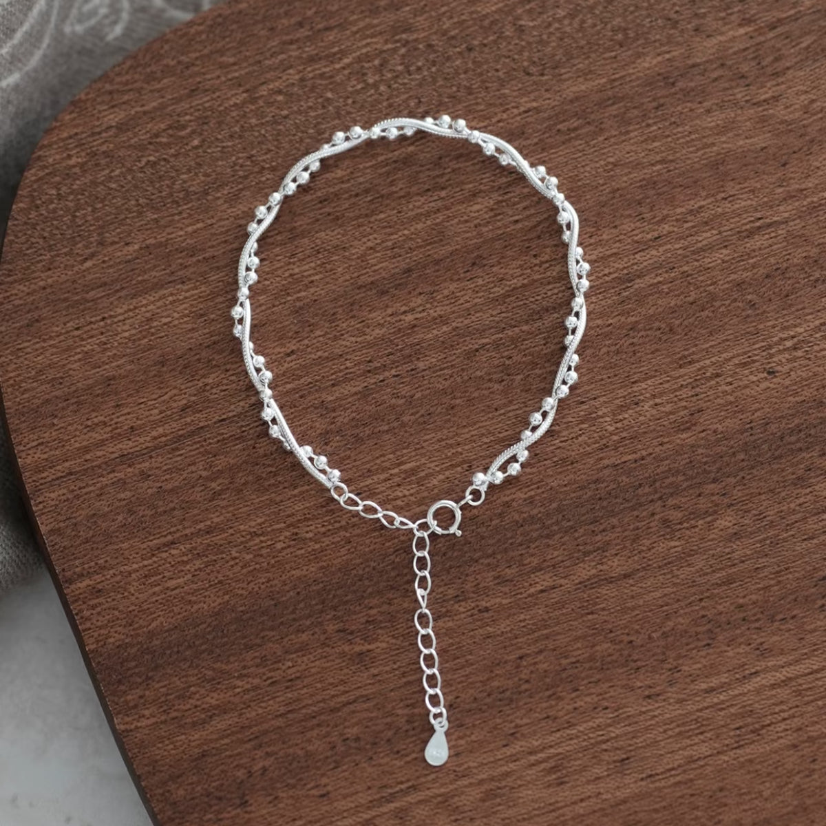 Bracelet Sterling Silver Double Layer