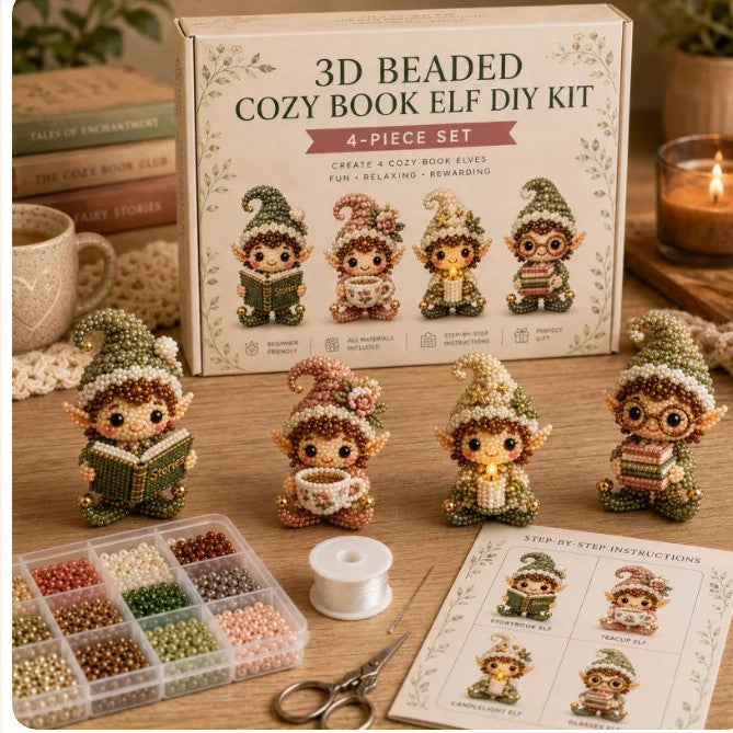 Petite 3D Beaded Animal Craft Kit (4 pieces)