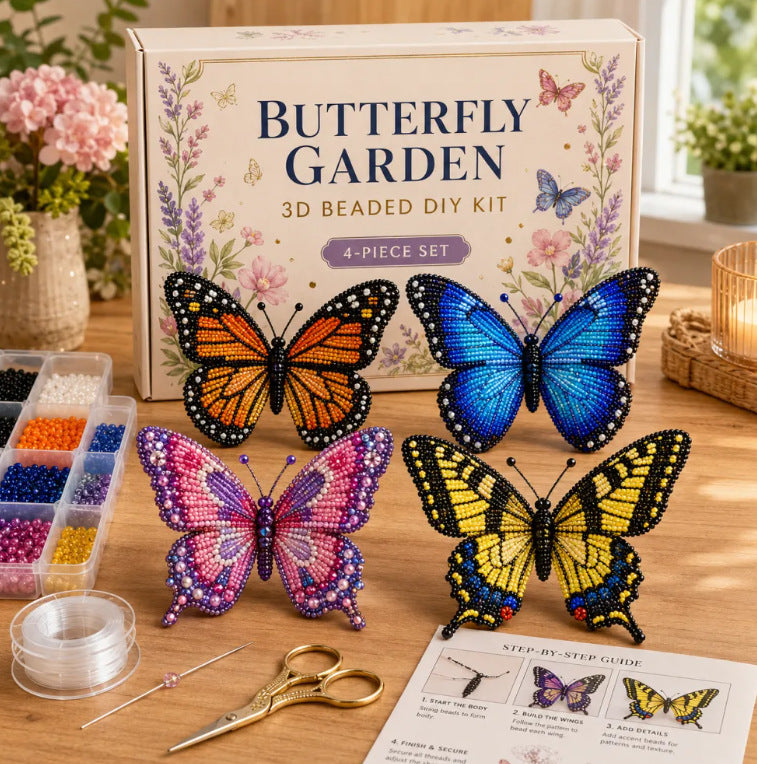 Petite 3D Beaded Animal Craft Kit (4 pieces)