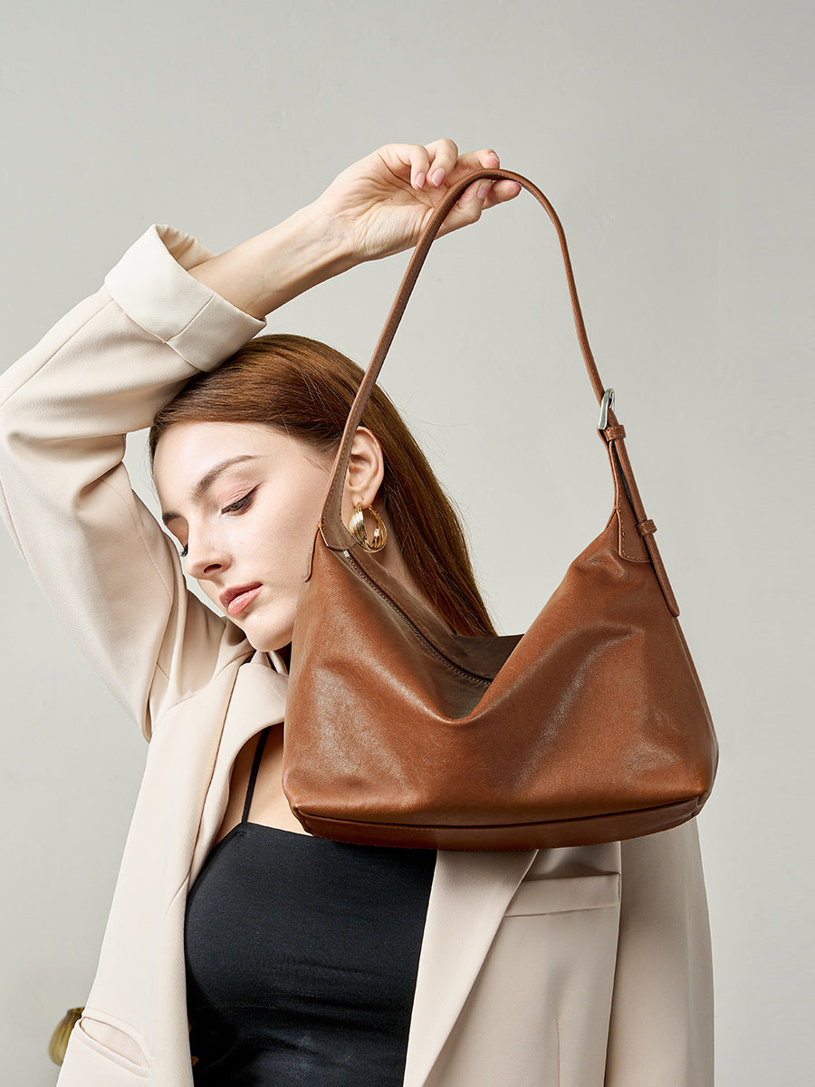 Cowhide woman bag
