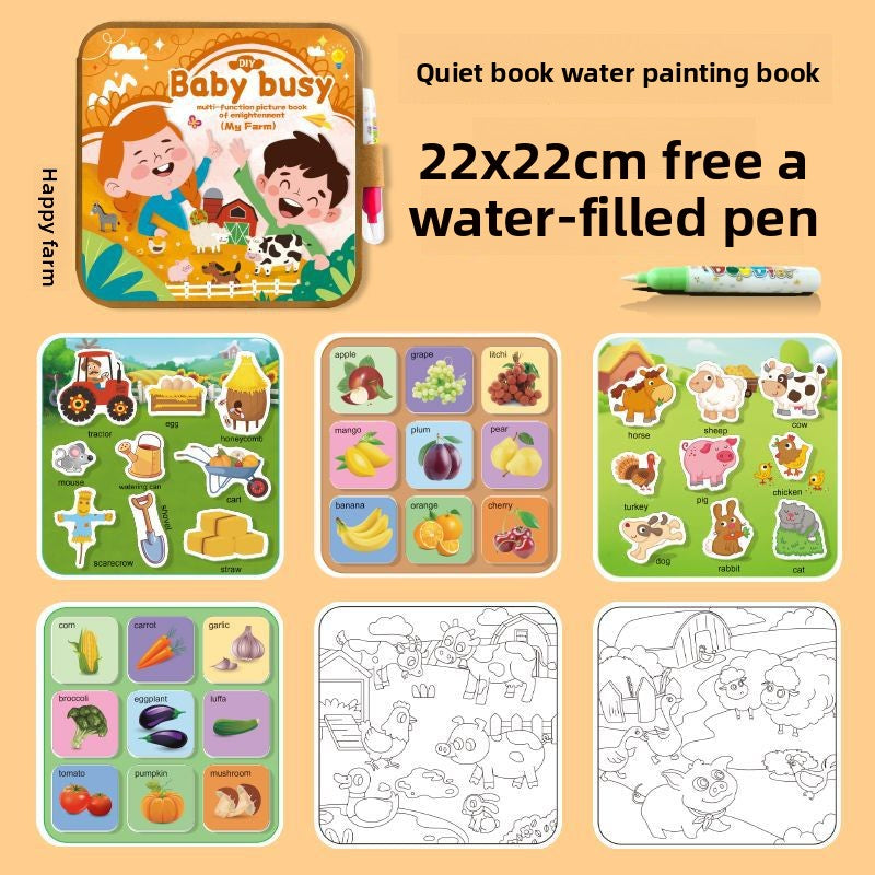 Reusable Magic Water Drawing Book