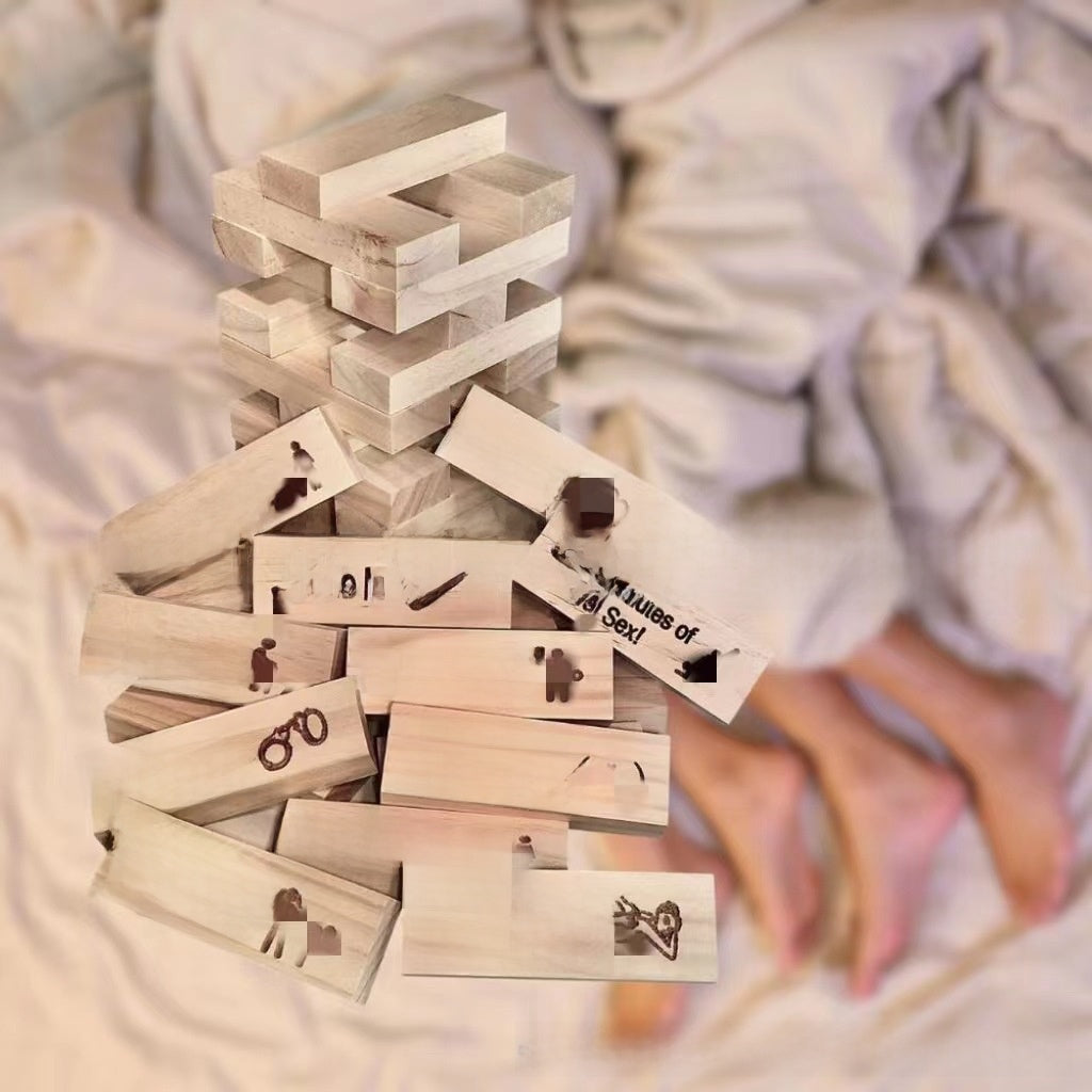Juego Jenga para parejas (diferentes idiomas)