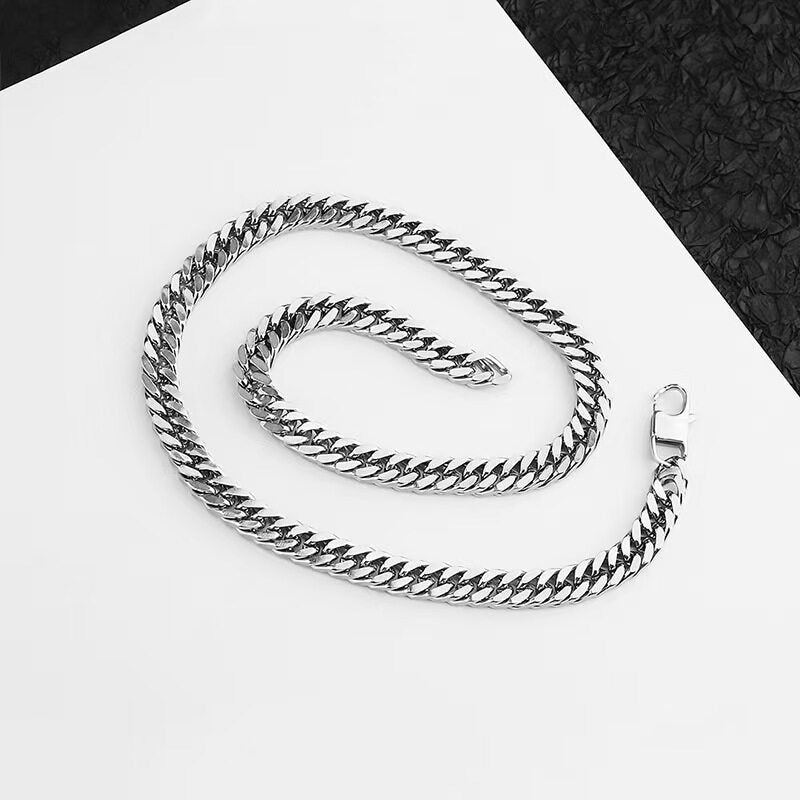 Necklace, sterling silver for men