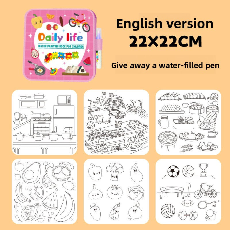 Reusable Magic Water Drawing Book