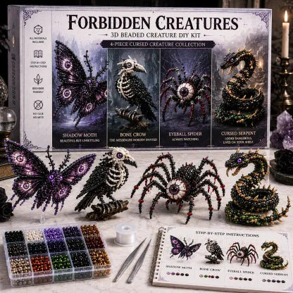Petite 3D Beaded Animal Craft Kit (4 pieces)