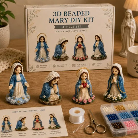 Petite 3D Beaded Animal Craft Kit (4 pieces)