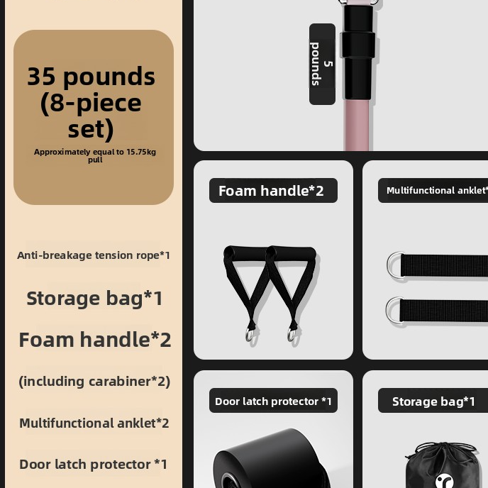Adjustable Resistance Bands for Home Fitness