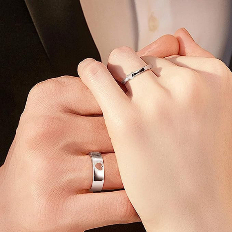 Couple Ring Silver Plated
