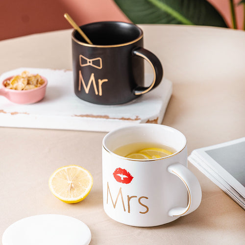 Keramiktasse Mr and Mrs