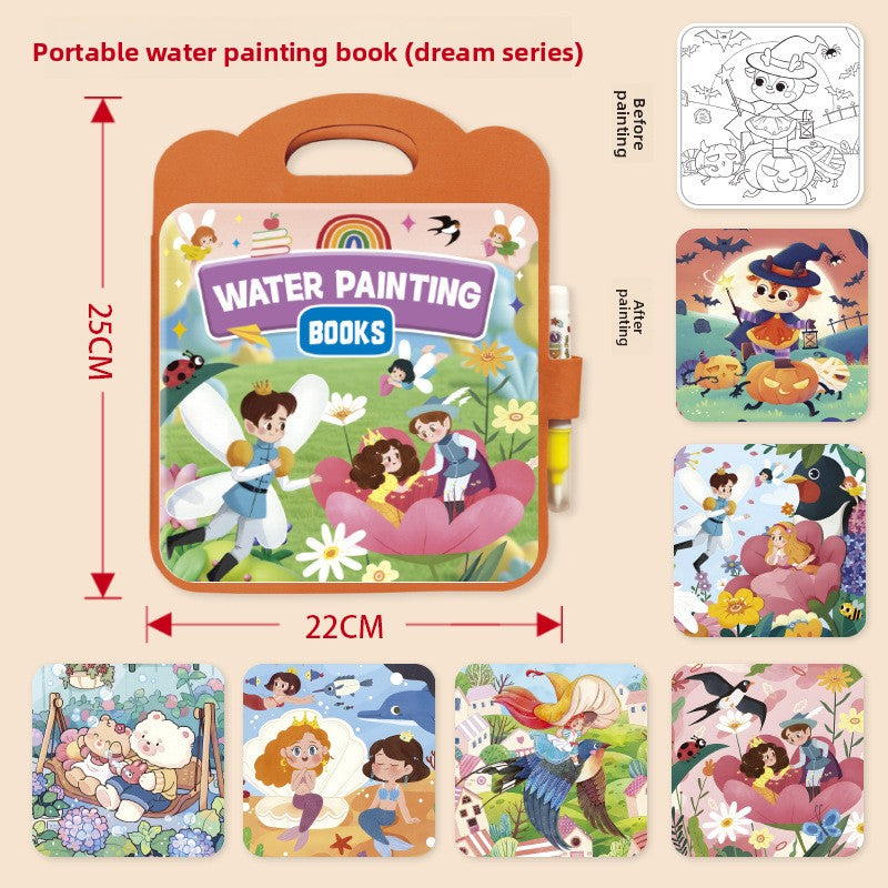 Reusable Magic Water Drawing Book