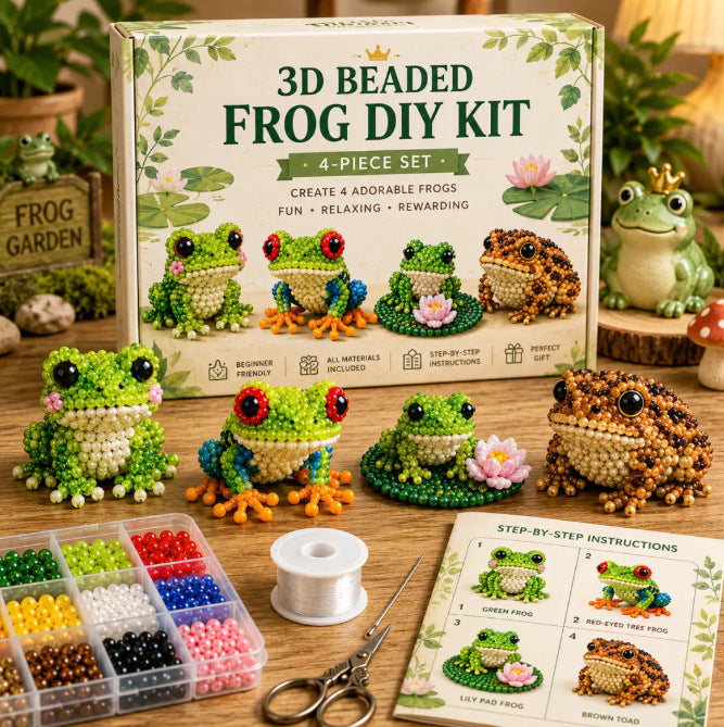 Petite 3D Beaded Animal Craft Kit (4 pieces)