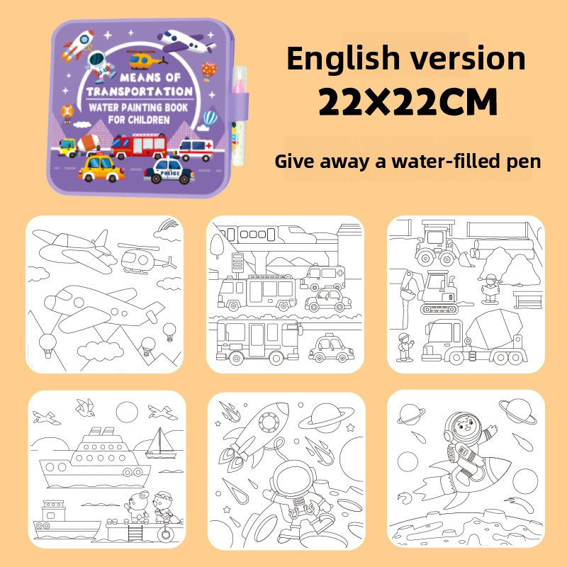 Reusable Magic Water Drawing Book