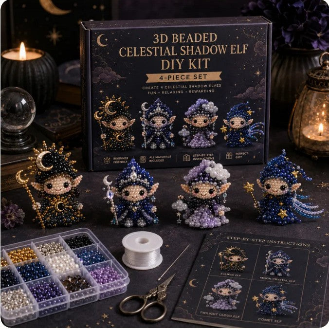 Petite 3D Beaded Animal Craft Kit (4 pieces)