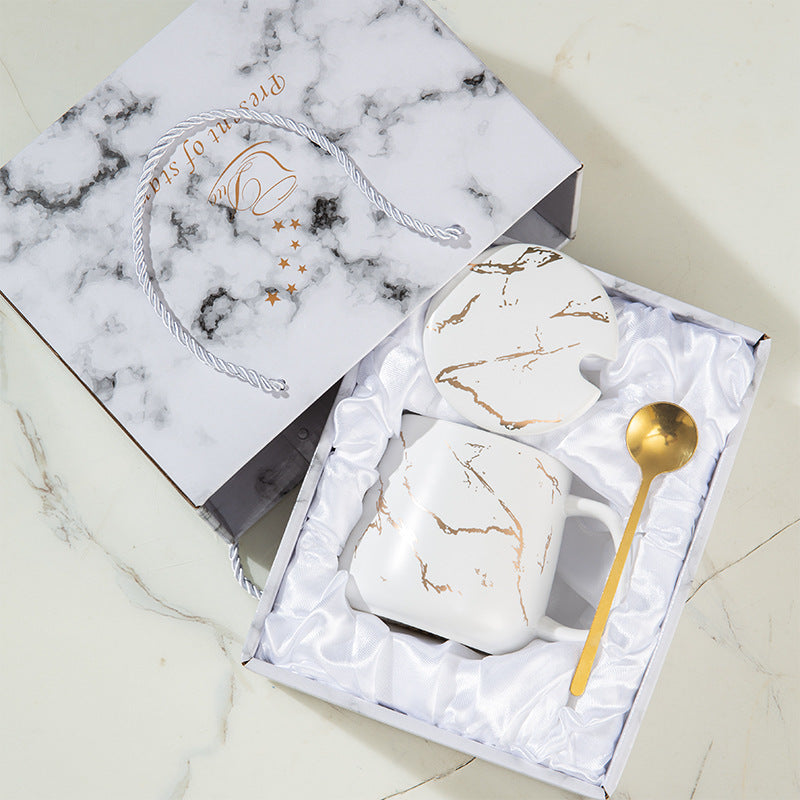 Ceramic Cup Nordic Marble Pattern