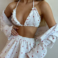 Set de pijama de algodón para mujer