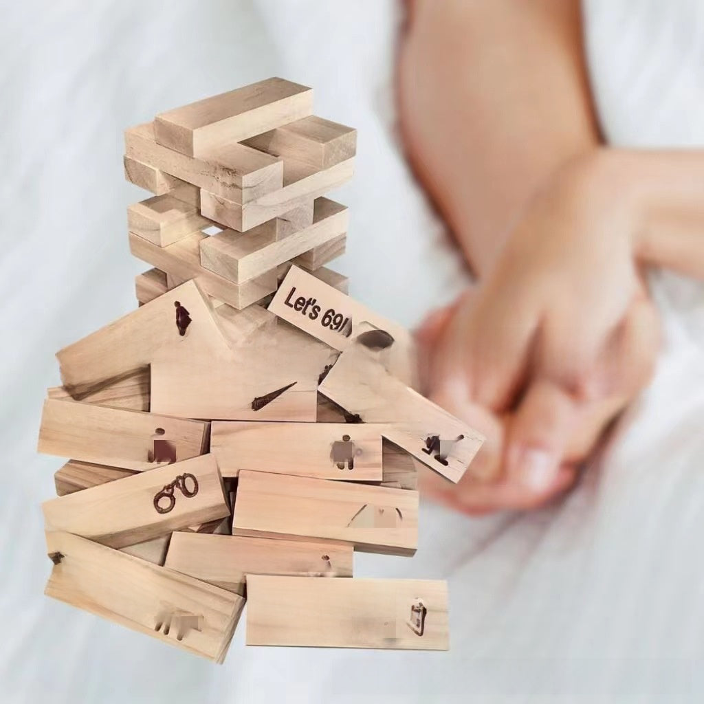 Juego Jenga para parejas (diferentes idiomas)