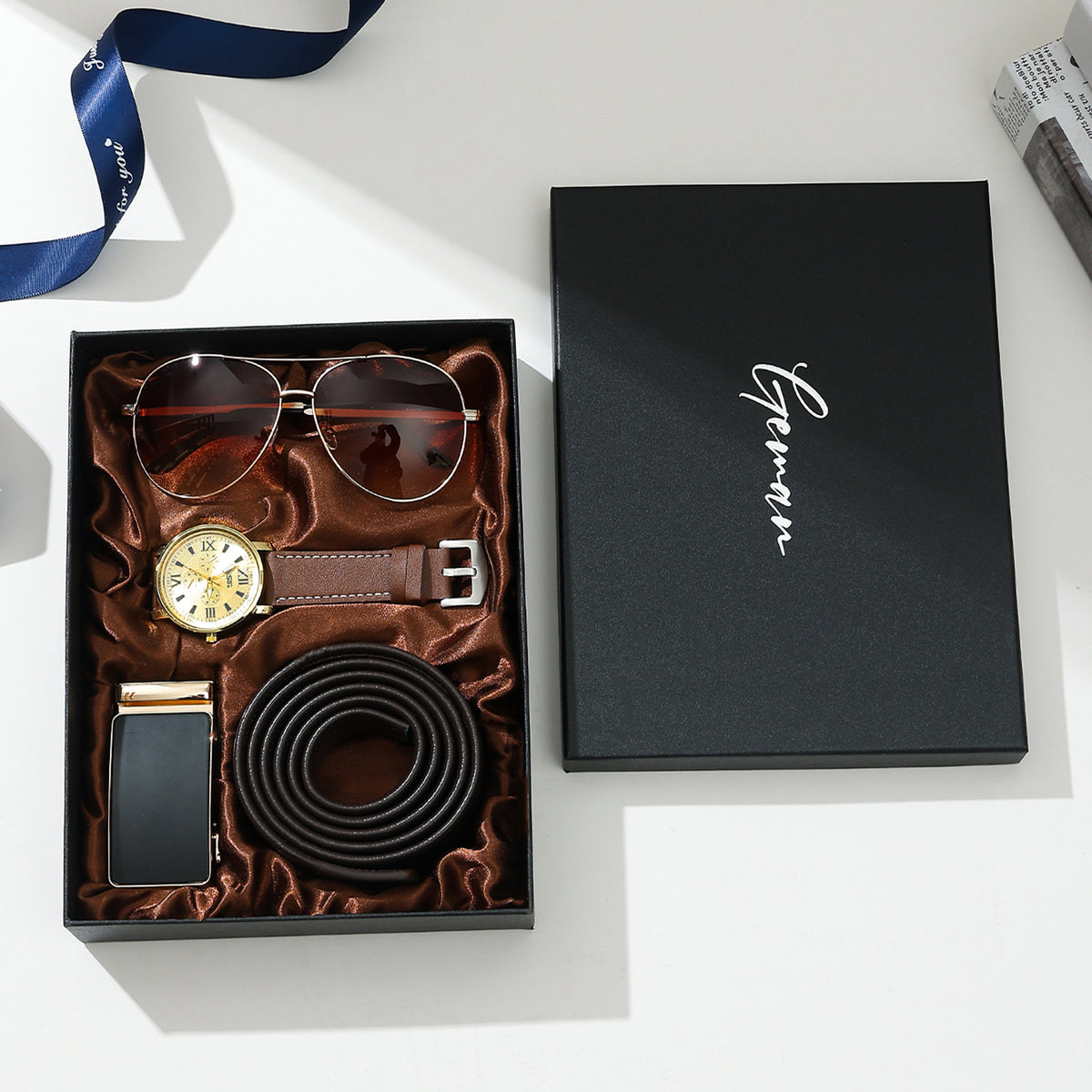 Leather gift set