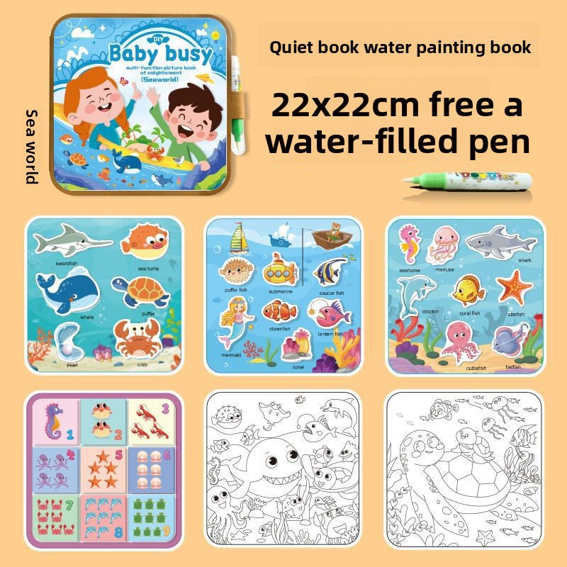 Reusable Magic Water Drawing Book