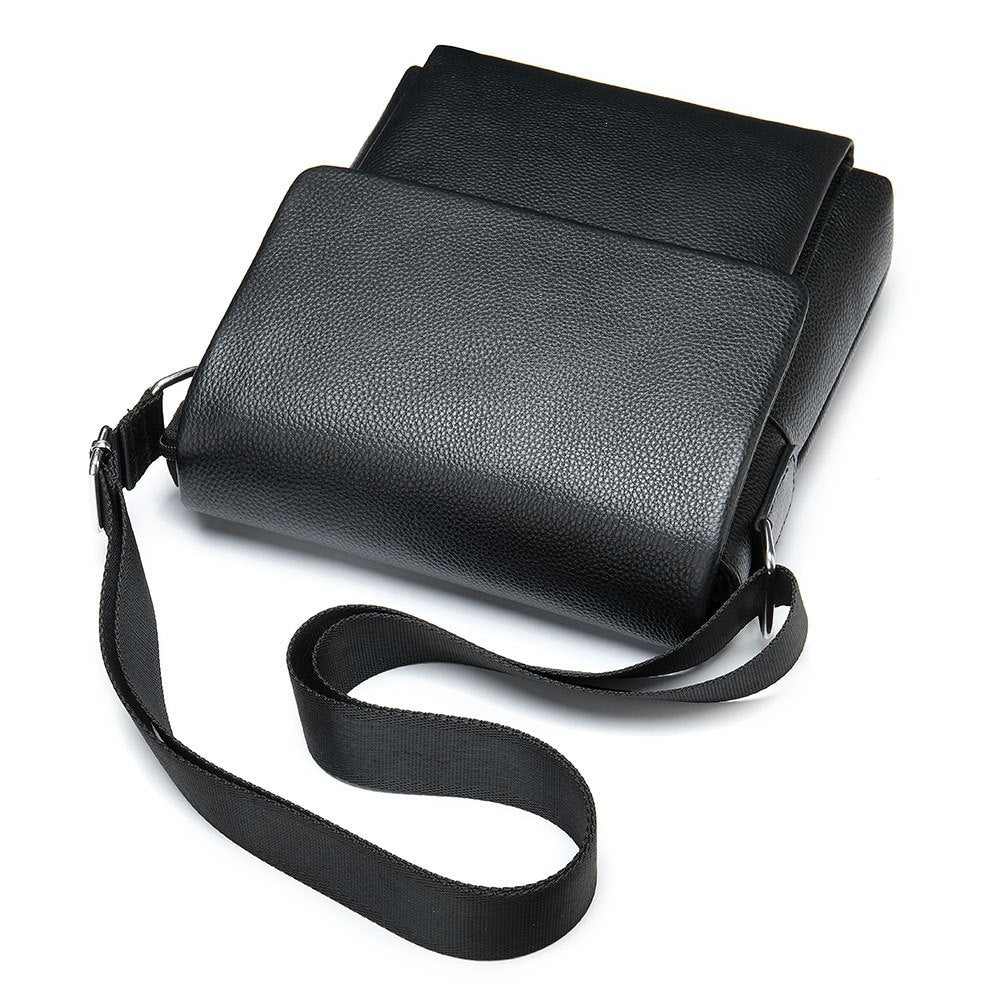 Bolso de hombro de piel de vaca para hombre