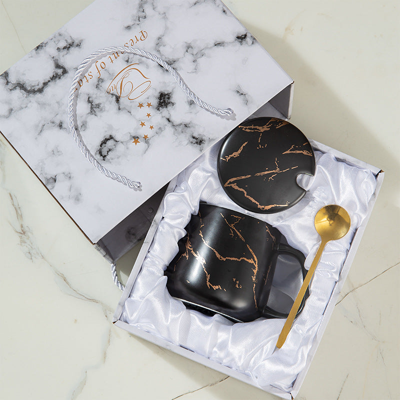 Ceramic Cup Nordic Marble Pattern