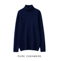 High Neck Pure Wool Sweater Men Pullover