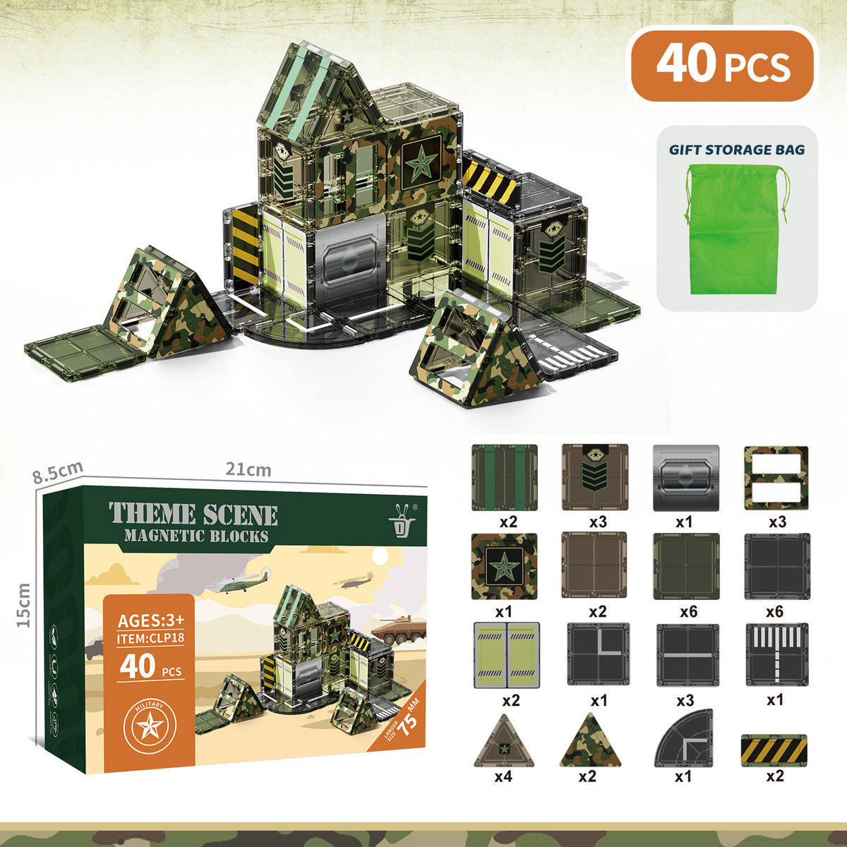 Magnetic Tiles Building