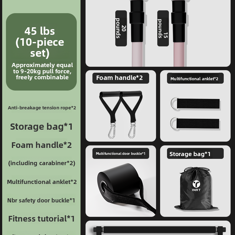 Adjustable Resistance Bands for Home Fitness