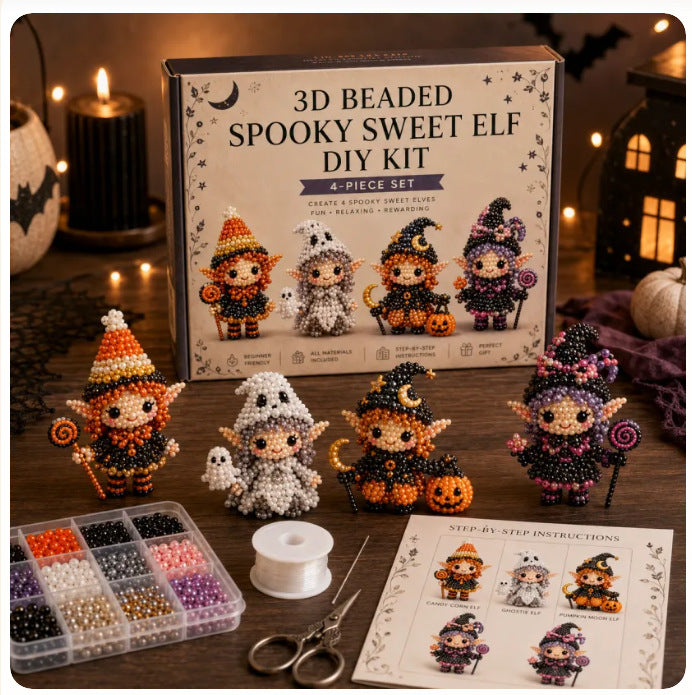 Petite 3D Beaded Animal Craft Kit (4 pieces)