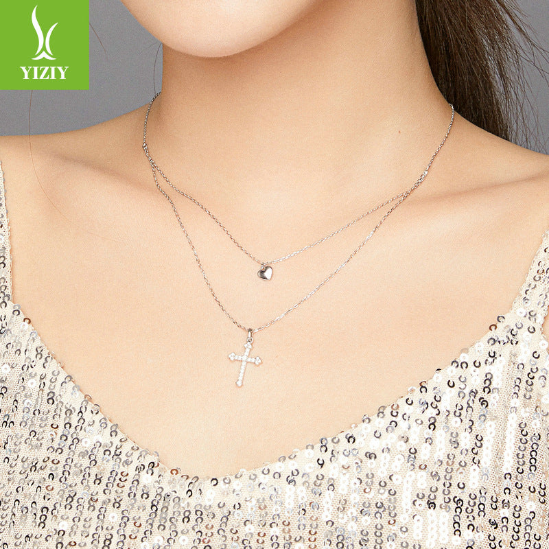 Cross Necklace 925 silver