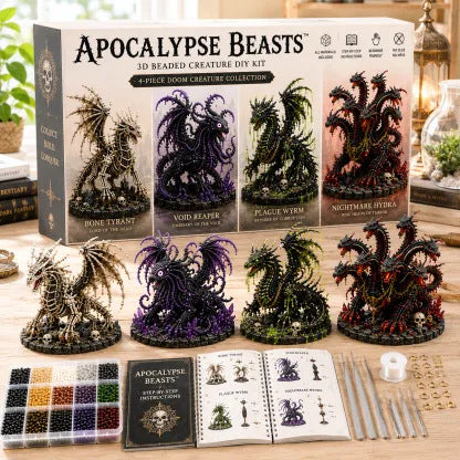 Petite 3D Beaded Animal Craft Kit (4 pieces)