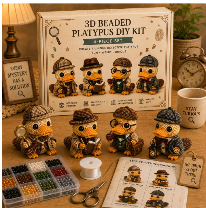 Petite 3D Beaded Animal Craft Kit (4 pieces)