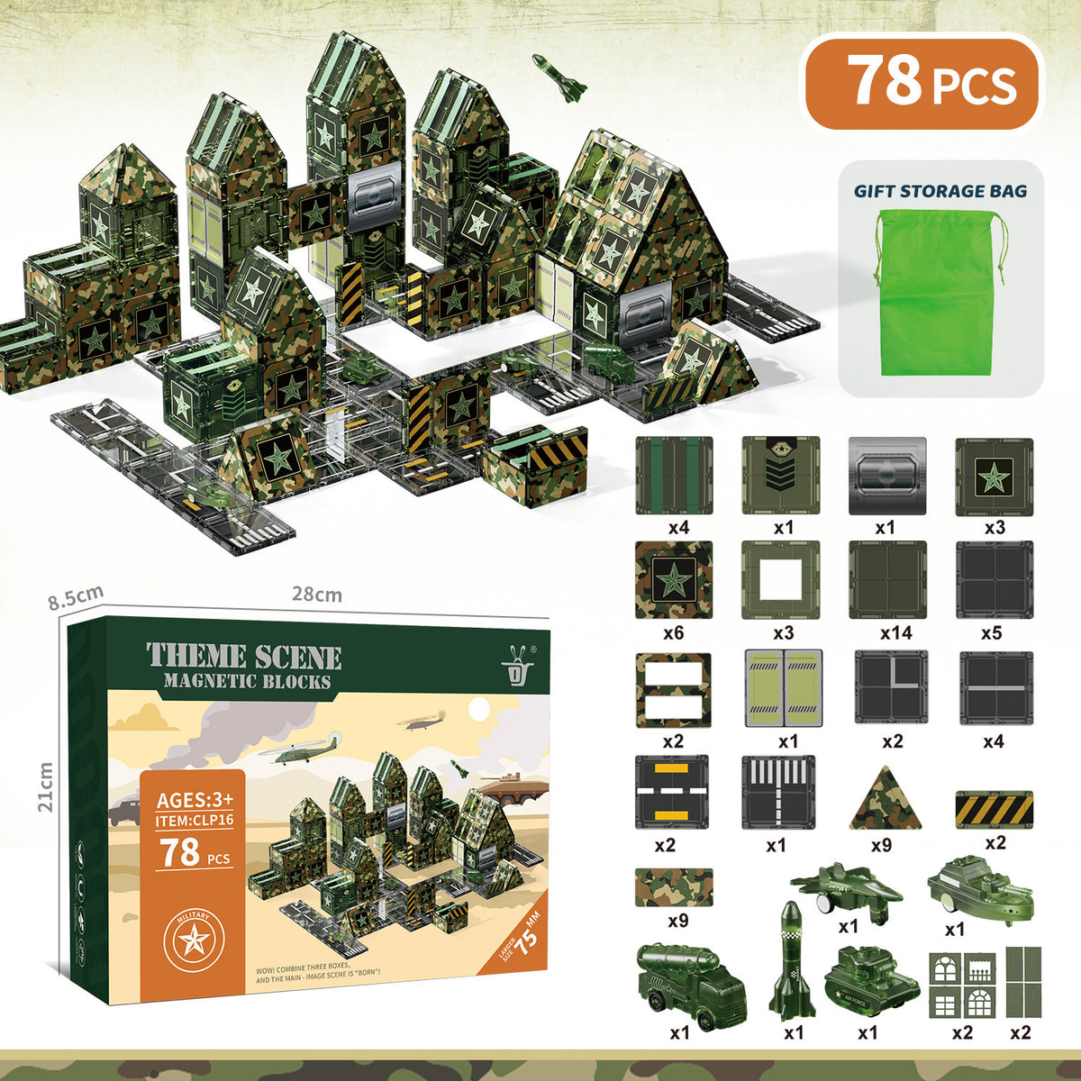 Magnetic Tiles Building