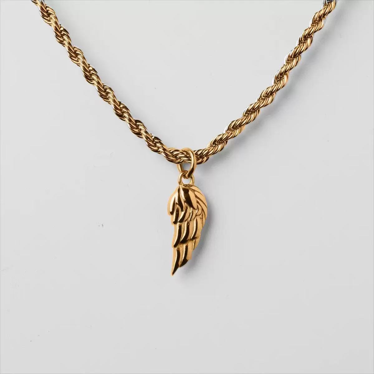 Angel Wings Pendant Necklace for Men