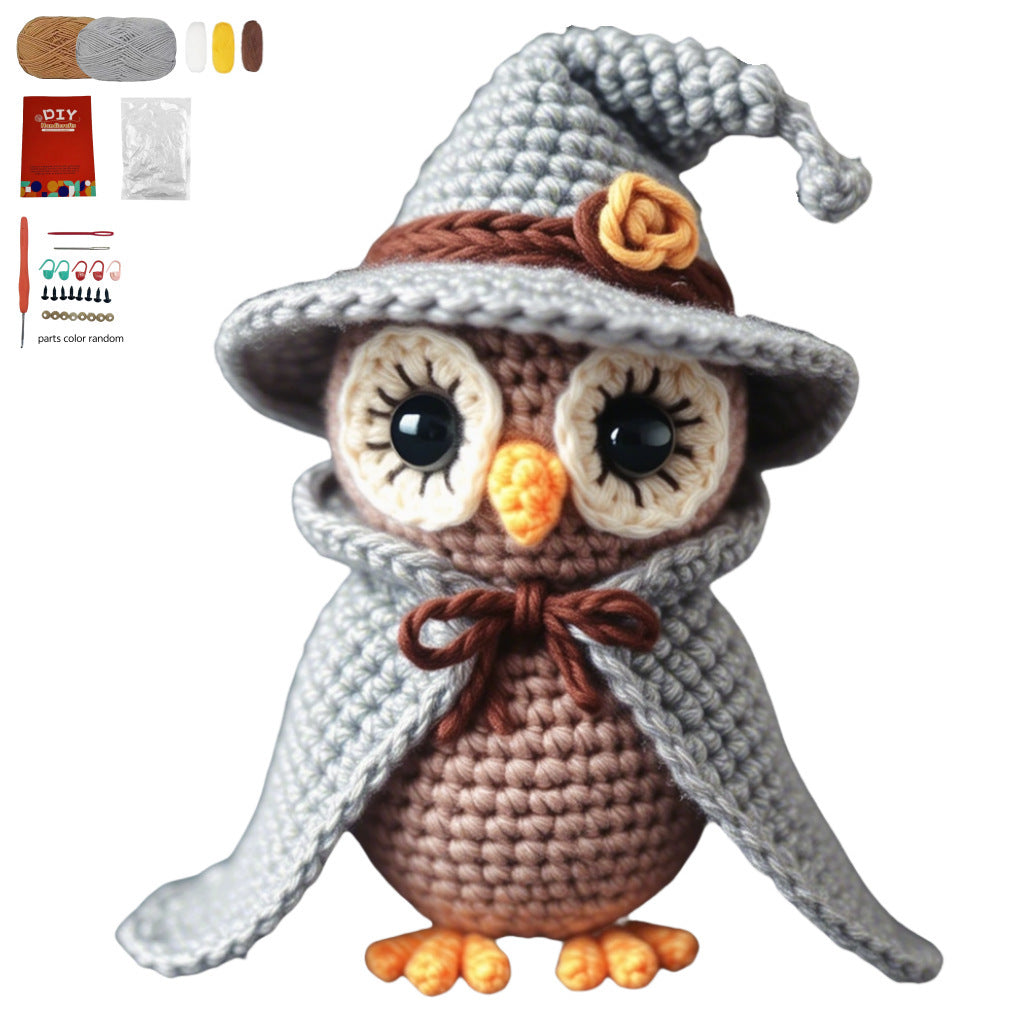 Crochet Kit owls, dolls, fairys, dragons, turtles