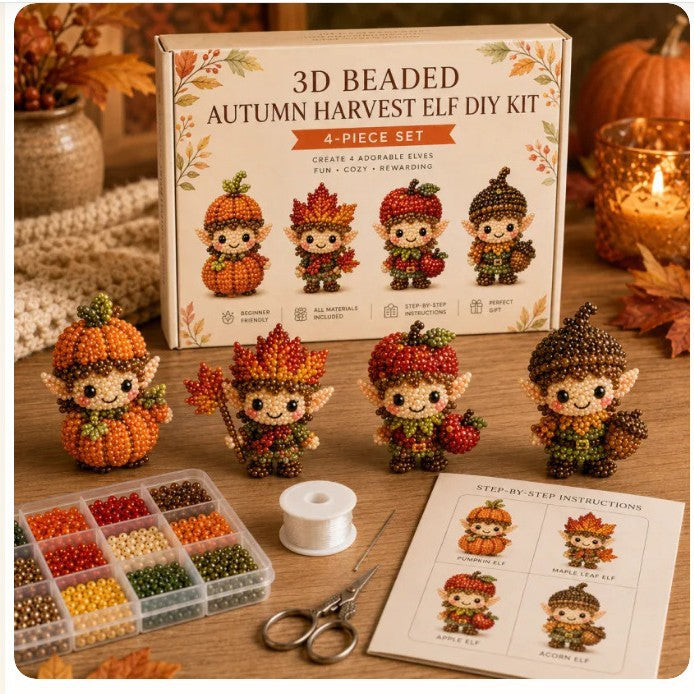 Petite 3D Beaded Animal Craft Kit (4 pieces)