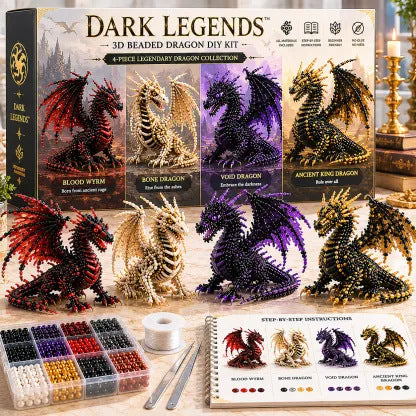 Petite 3D Beaded Animal Craft Kit (4 pieces)