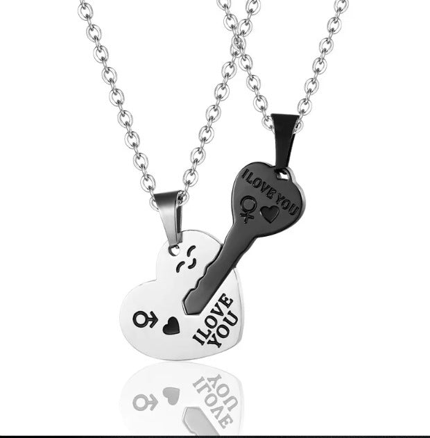 Love key for a couple and best friends