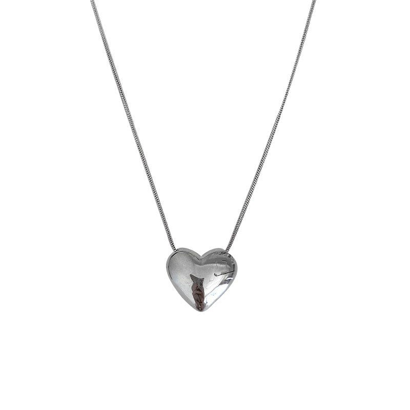 Heart Necklace Sterling Silver S925